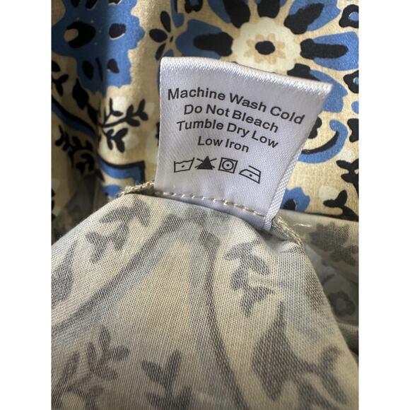 Tuckernuck Golden Medallion Crawford Dress Size Medium Flutter Ruffle Mini Blue - Picture 15 of 16